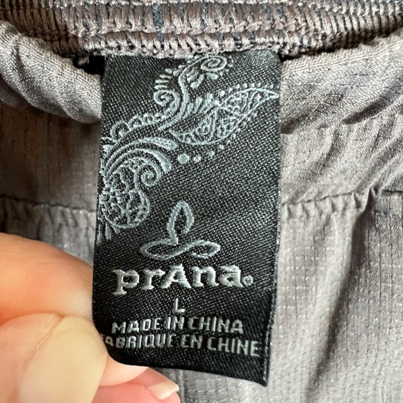 PrAna Womens Hybridizer Pants Brown Pocket Hiking Outdoor Campcore Stretch Large - Picture 5 of 12